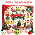 Christmas Squishies Advent Calendar 2026 24 Days Countdown Dumpling Squishy Toys Slow Rising Squeeze Fidget Sensory Decor Gift